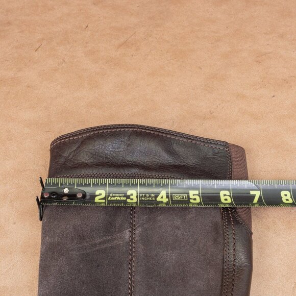 Timberland Women Earthkeepers Bethel Brown leather Buckle Moto  Knee Boots sz 7 - Picture 7 of 10